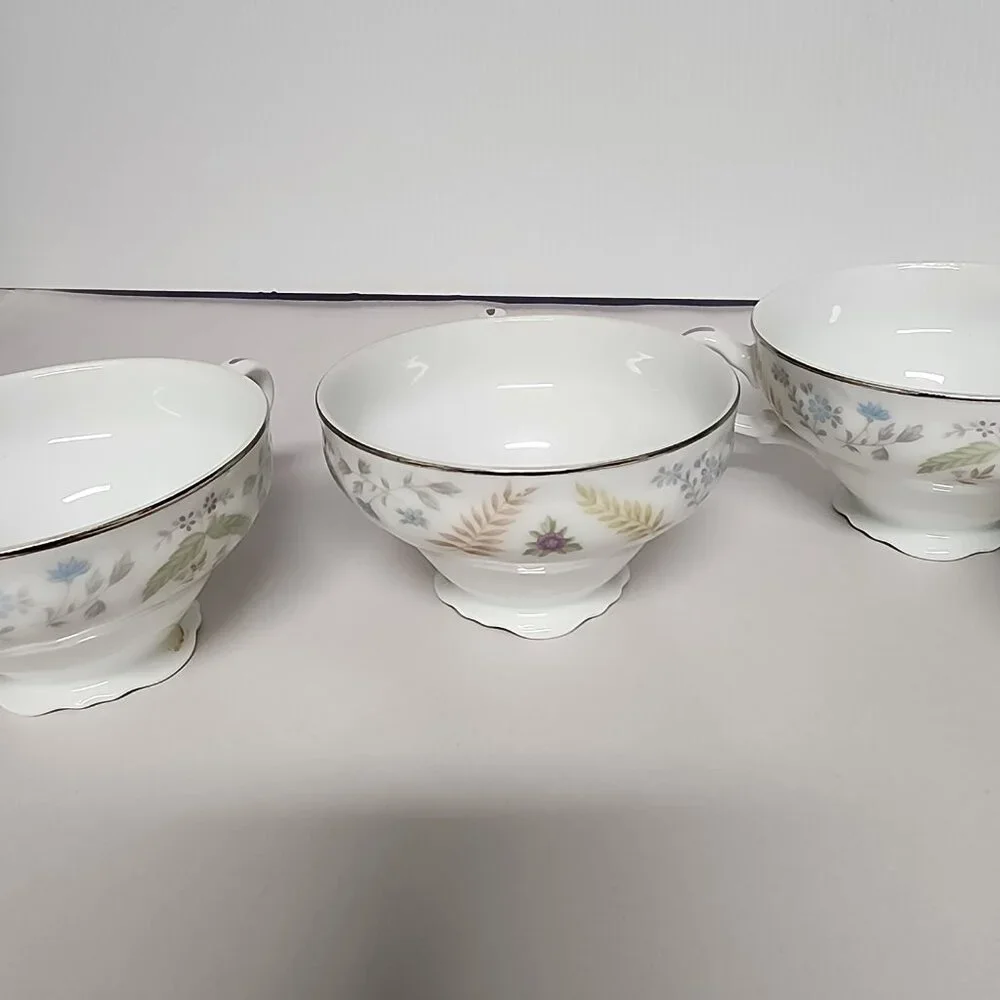 Vintage 1990s Joanne by Fine China of Japan Set of 4 teacups Euc